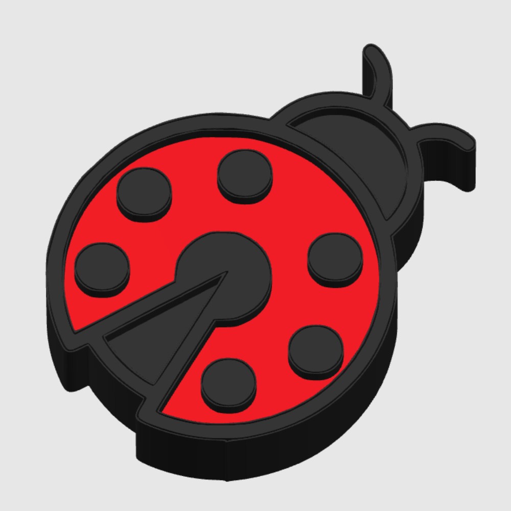 Ladybug - Level 6 - PuzzlerWJ - 3d Printed Puzzle Box