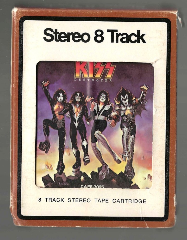 1976 ** KISS DESTROYER 8 Track Tape in ORIGINAL Holder * Casablanca Records
