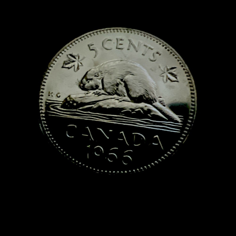 1966 5 CENTS CANADA   PROOF LIKE