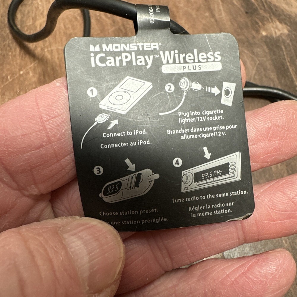 MONSTER ICARPLAY Wireless Plus FM Transmitter/Charger, Plus Verizon Charger