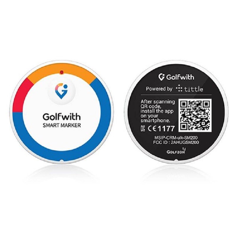GOLFWITH SMART MARKER BLUETOOTH CONNECTED SHOT DISTANCE TRACKER *DISTRESSED PKG
