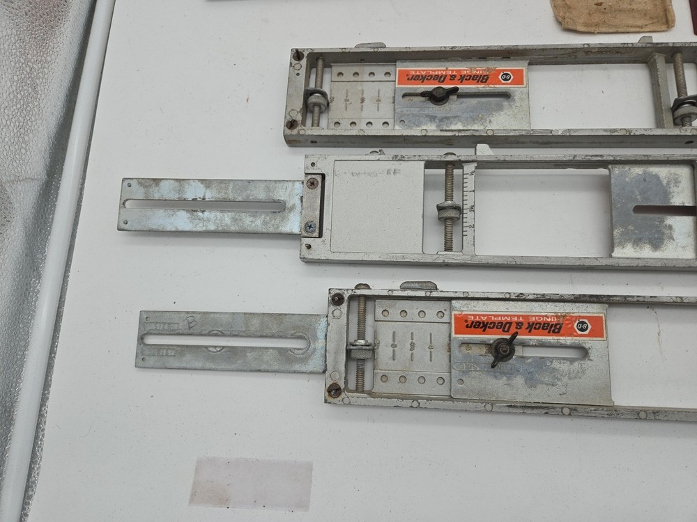 Black and Decker Hinge Butt Template Set. Doors, cabinets, Full sized set