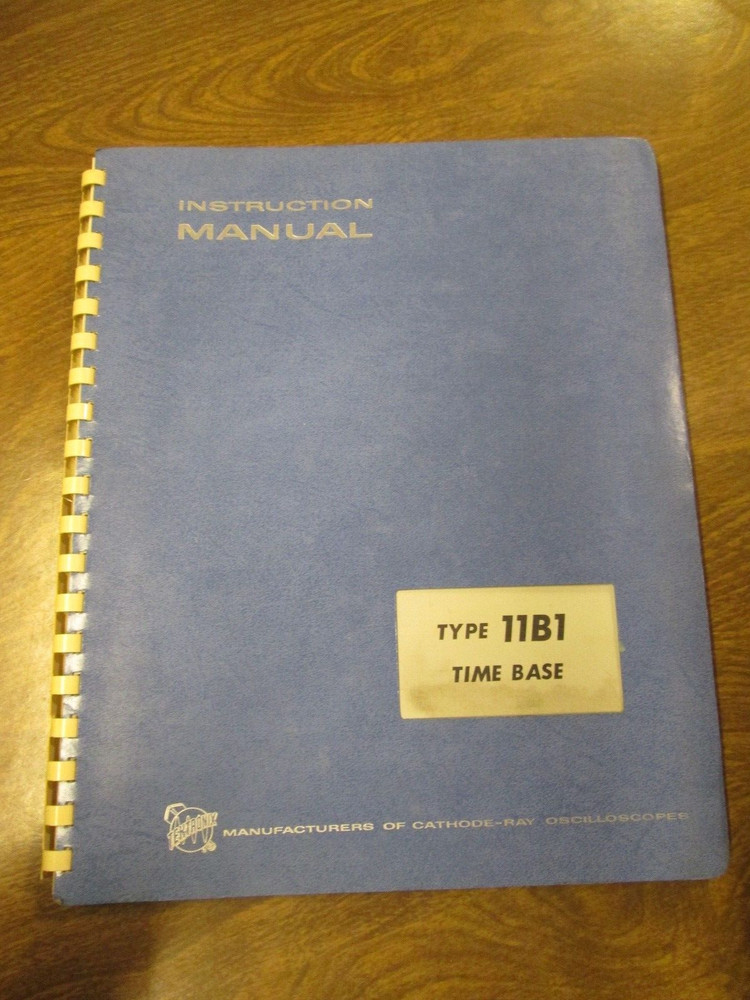 Tektronix Type 11B1 Time Base Instruction Manual