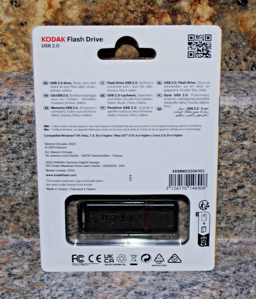 Kodak 32GB USB 2.0 Flash Drive