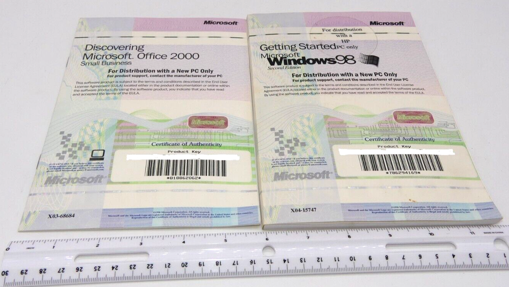 Lot Microsoft Windows 98 SE OS Getting Started Office 2000 Book Manual Only