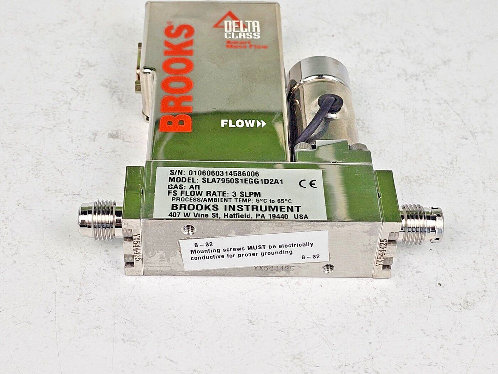 Brooks Instrument mass flow controller MFC SLA7950S1EGG1D2A1 AR 1 SLPM