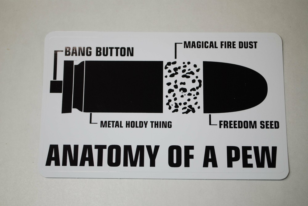 Anatomy Of A Pew Sticker