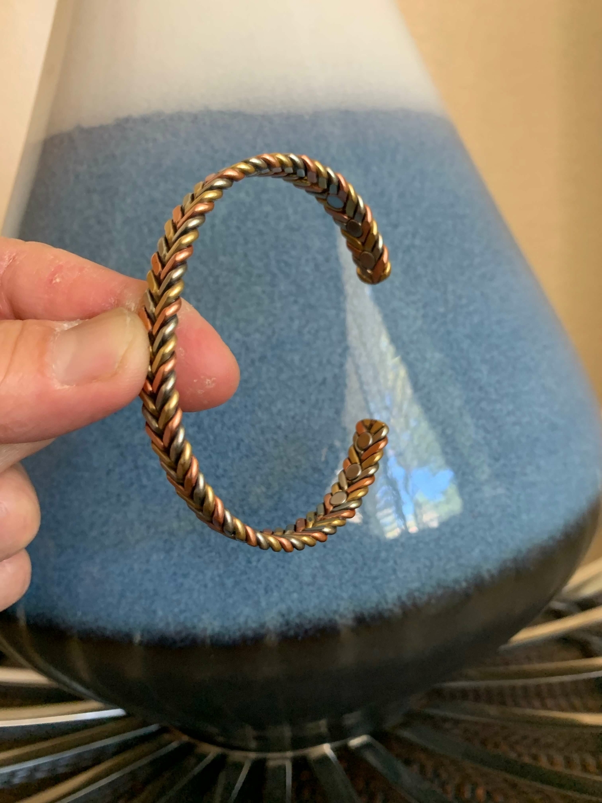 Solid Pure Copper Magnetic Bracelet Arthritis Pain Relief Power Energy Men Women