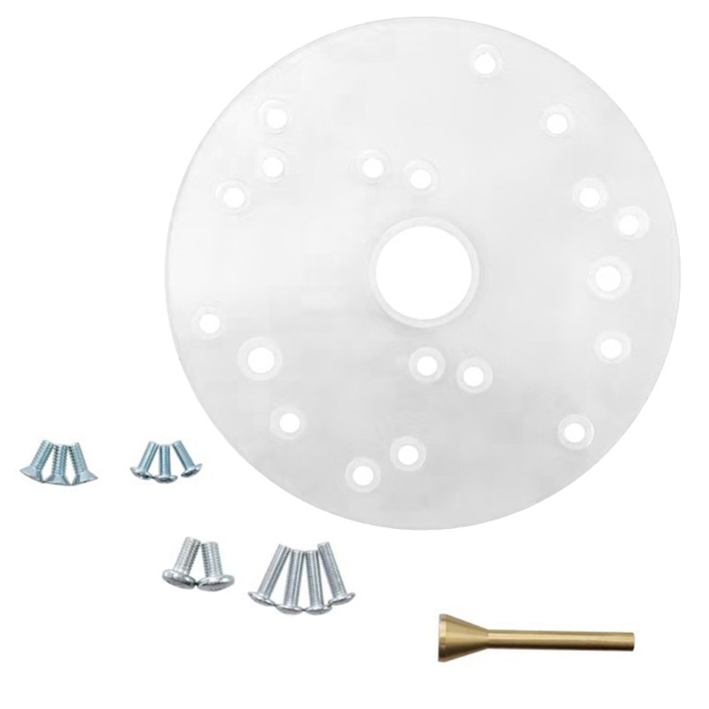 Acrylic Router Base Plate Brass Alignment Pin Compatible for MultiBrand
