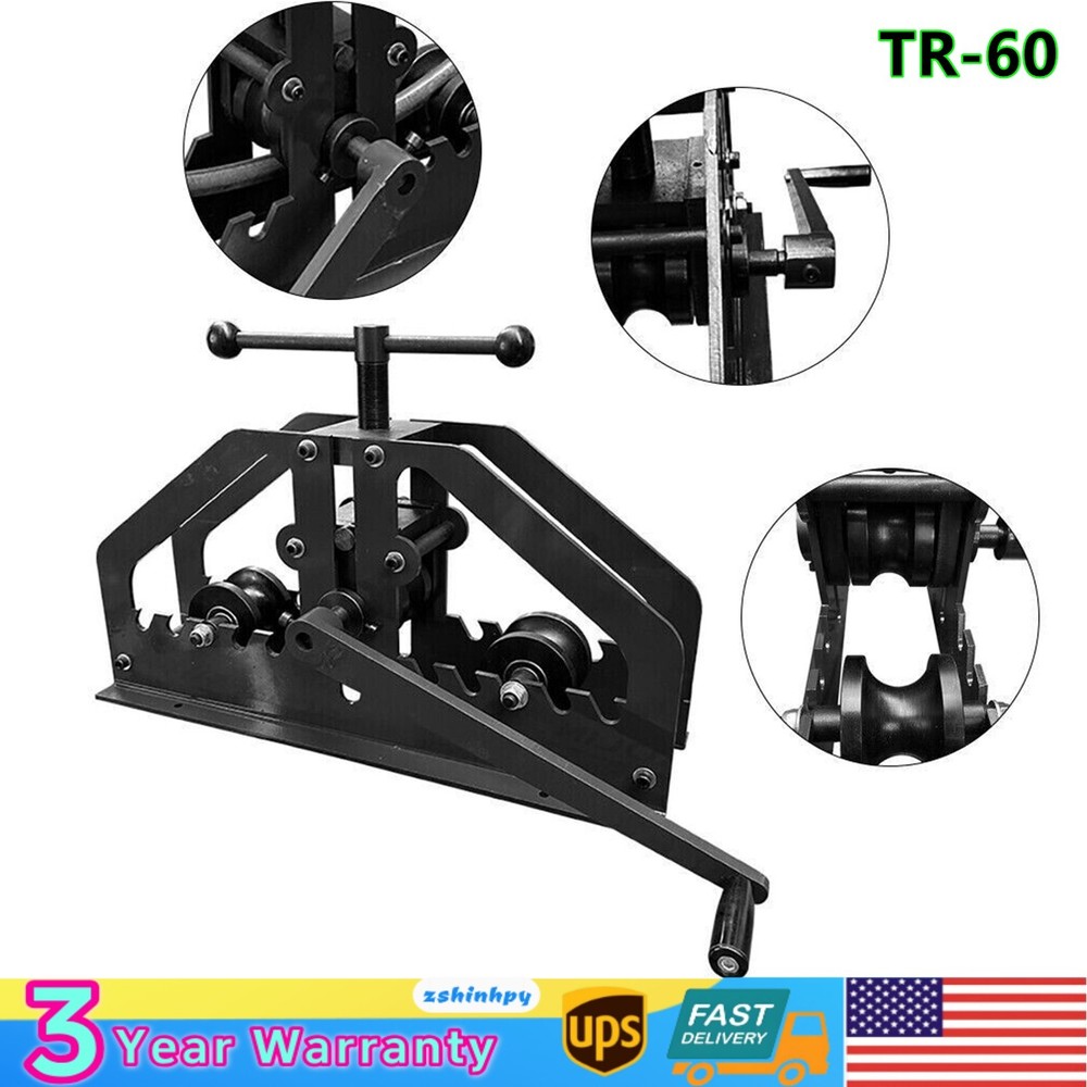 Manual Tube Roller Bender Pipe Roller Heavy Duty 1.5" Round Pipe Roller Tool