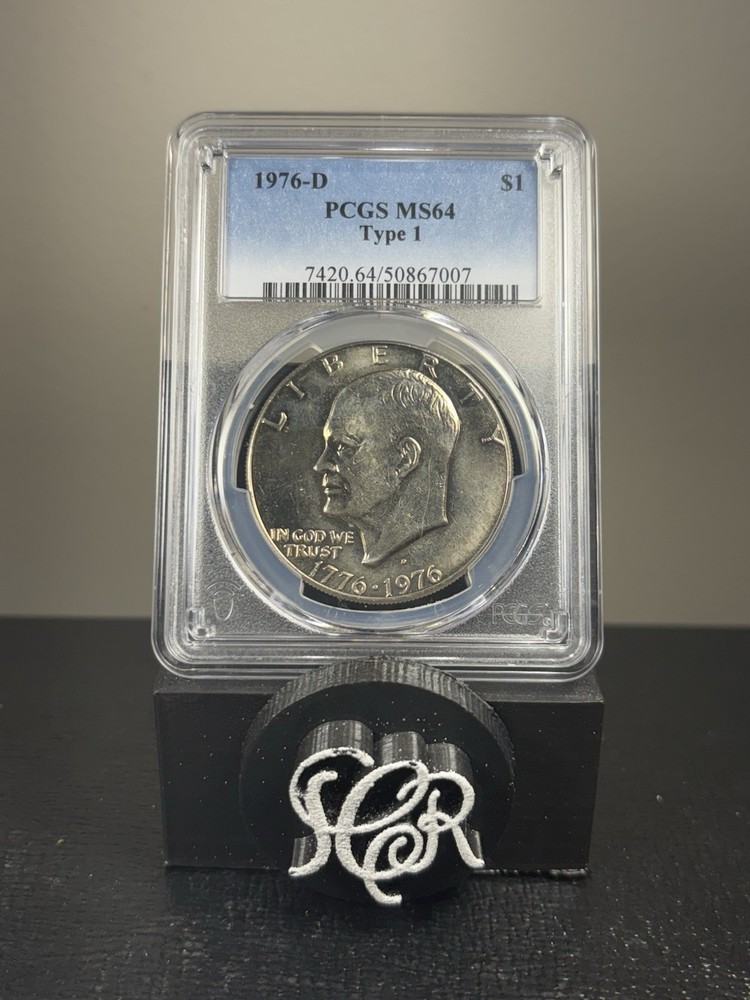 1976-D Eisenhower Dollar Type 1 MS-64 PCGS #2