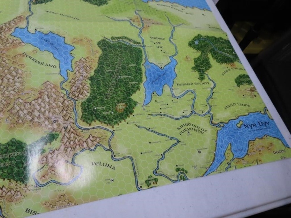 Greyhawk Poster Map (Upper Left) - D&D