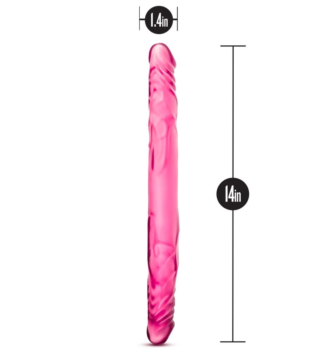 Eden 14" G-Spot Two Headed Realistic Feel Double Dildo DP XL Sex Toy
