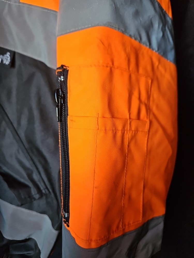 Tuff Guard Class 3 High Visibility Water Resistant Reflective Neon Work Jacket
