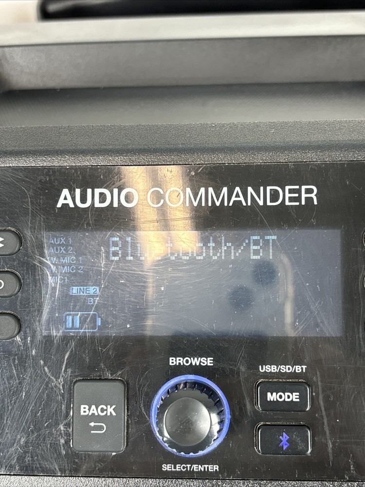 Denon Professional Audio Commander Mobile PA System With Transmitter + 2 Mic