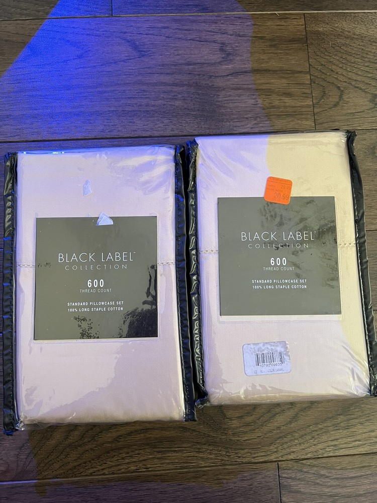 Black Label Collection Pillowcases - 2 Packages