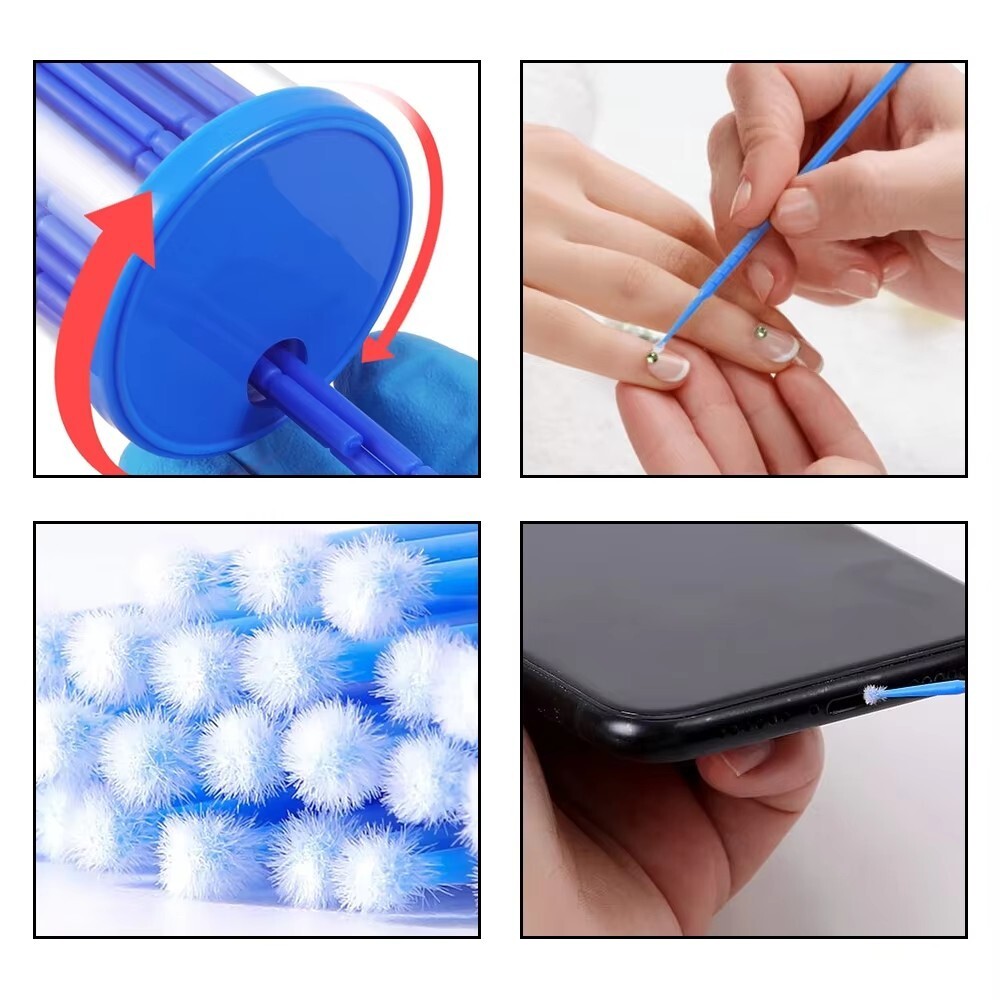 Dental Microbrush Disposable Micro Applicator Brush Cleaning Bendable Soft Tips