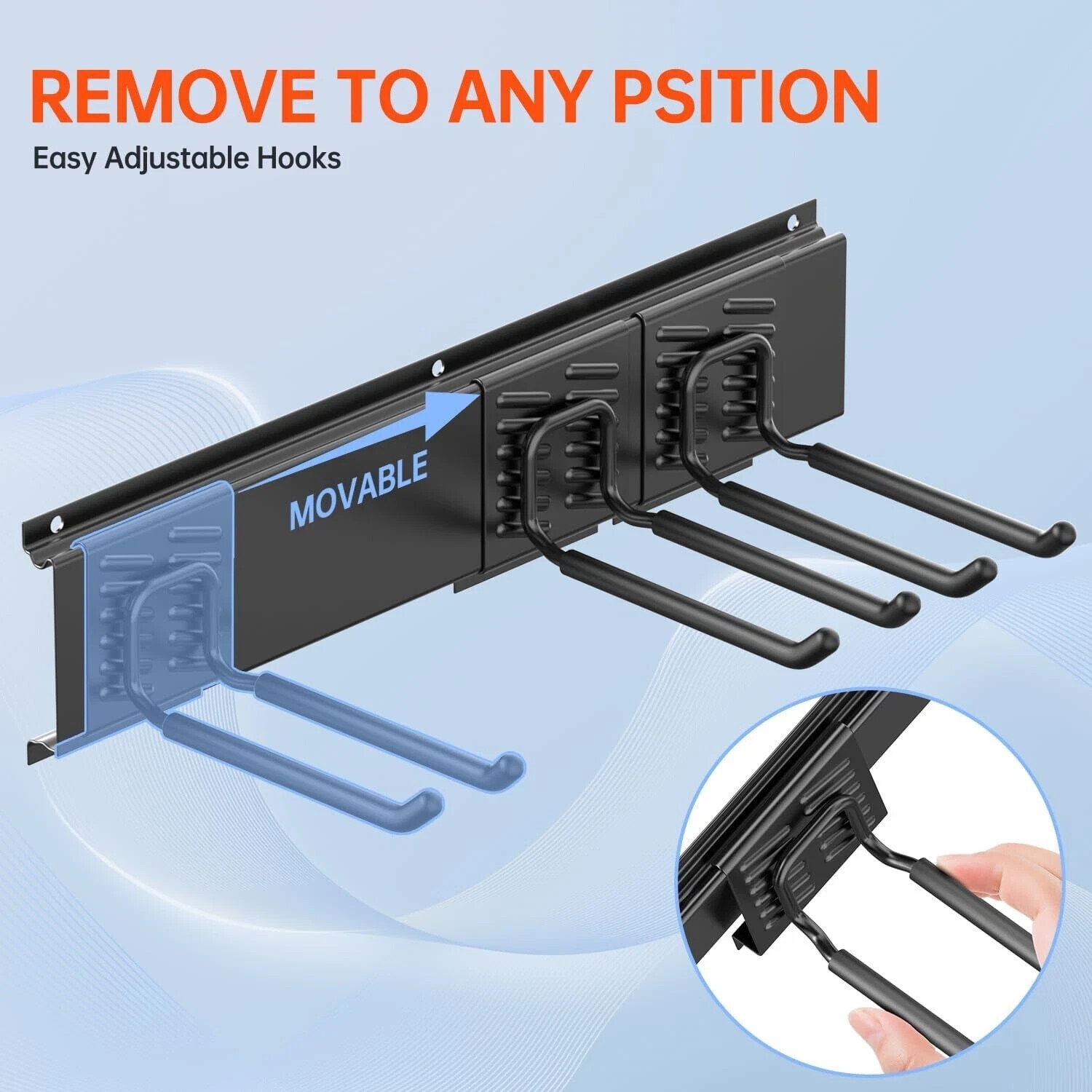 48 Inches Garage Storage, Garage Organization, Wall Mount Garden Tool Organizer