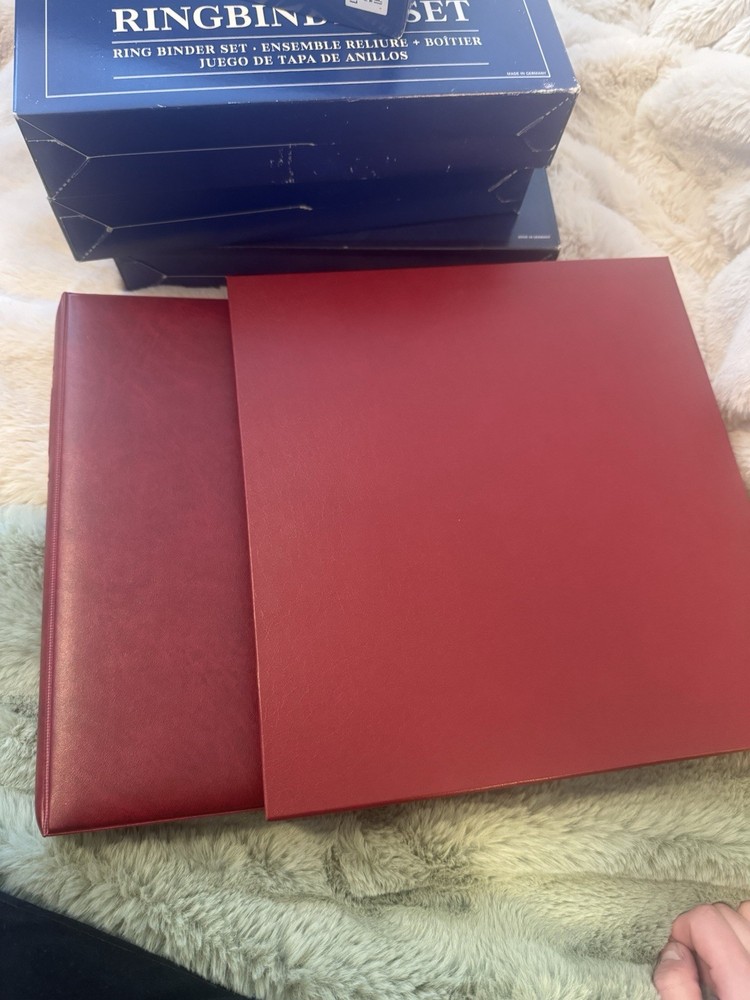 Lindner 18-ring Binder and Slipcase, BLUE ONLY