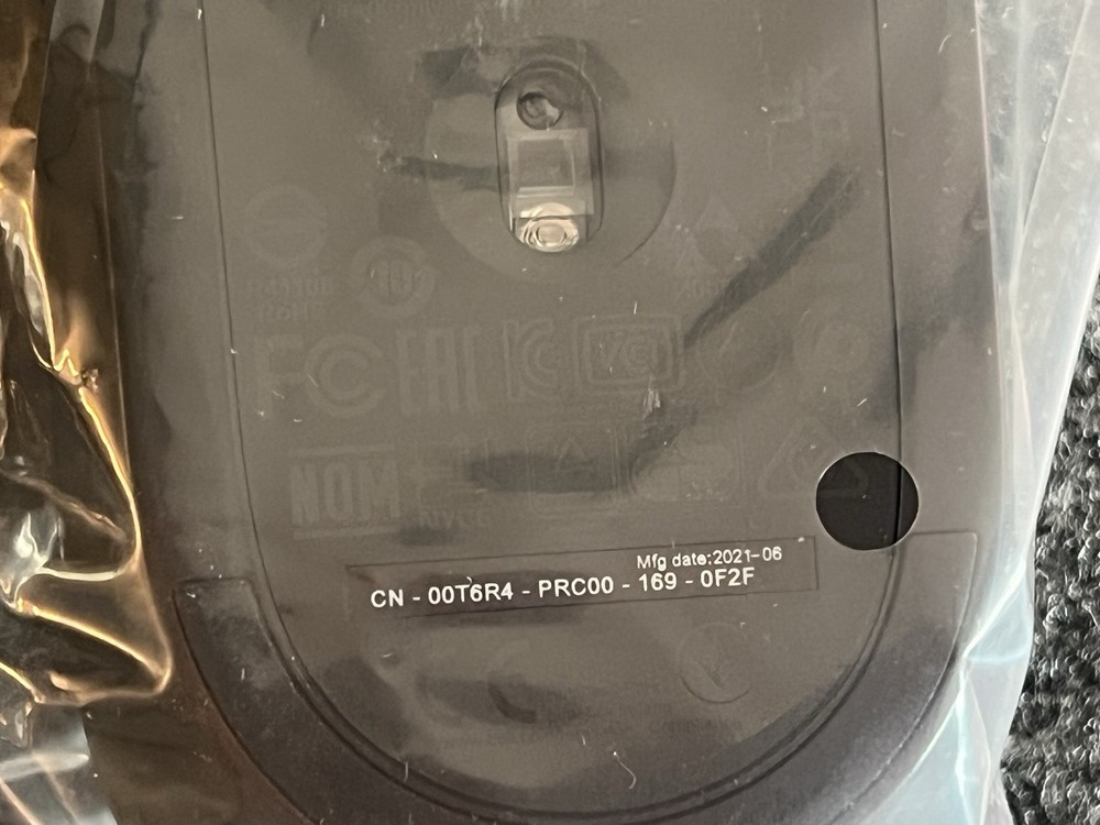 NEW In Box Dell Wired Mouse with USB Conntection Model MS116-BLK