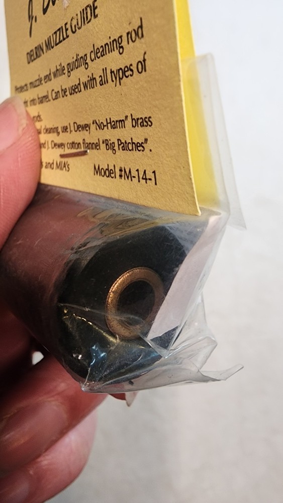 J. Dewey Delrin Muzzle Guide #M-14-1, Safe Bore Cleaning Tool