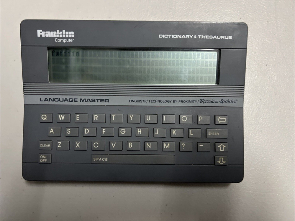 Franklin Language Master LM-2000 Gray *Tested & Working* Digital Retro 1987