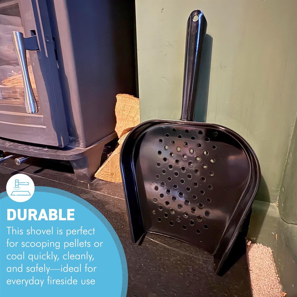𝗪𝗢𝗢𝗗𝗙𝗜𝗥𝗘 𝗣𝗘𝗟𝗟𝗘𝗧 𝗔𝗡𝗗 𝗖𝗢𝗔𝗟 𝗦𝗛𝗢𝗩𝗘𝗟 Enamelled Steel Scoop