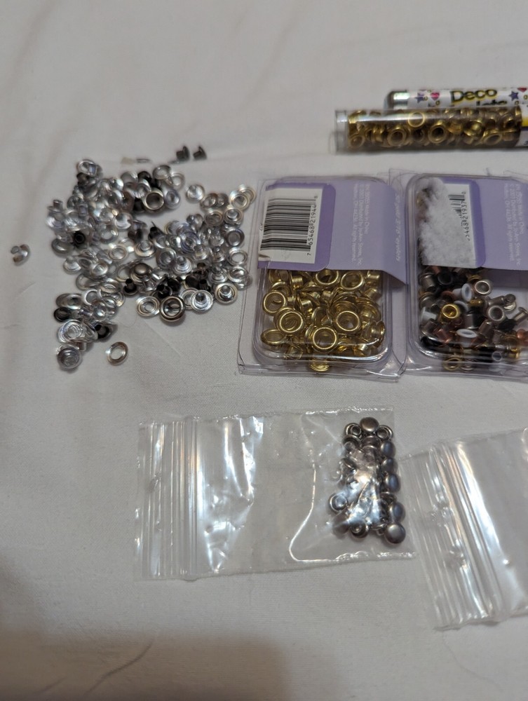 Eyelet Kit Lot With Setting Tool And More