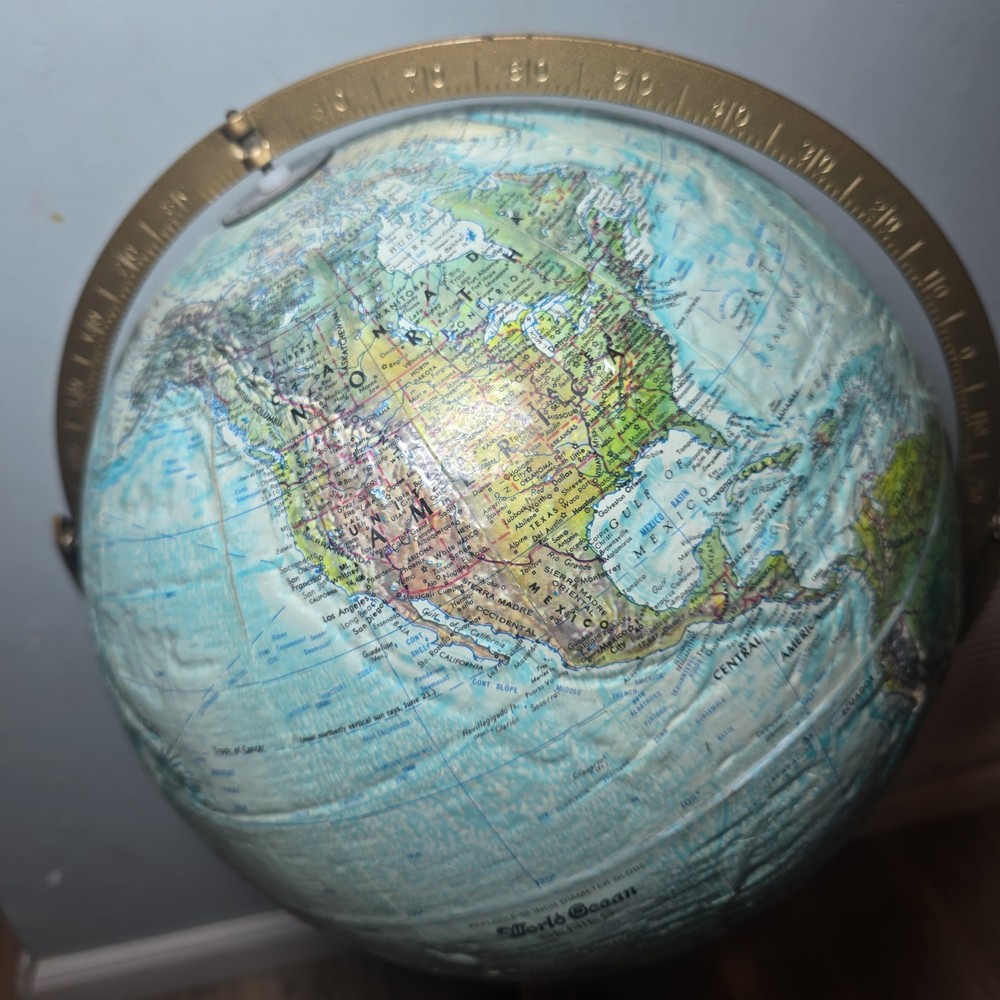 Replogle Treasury Floor Globe, Blue 12" Rough Surface
