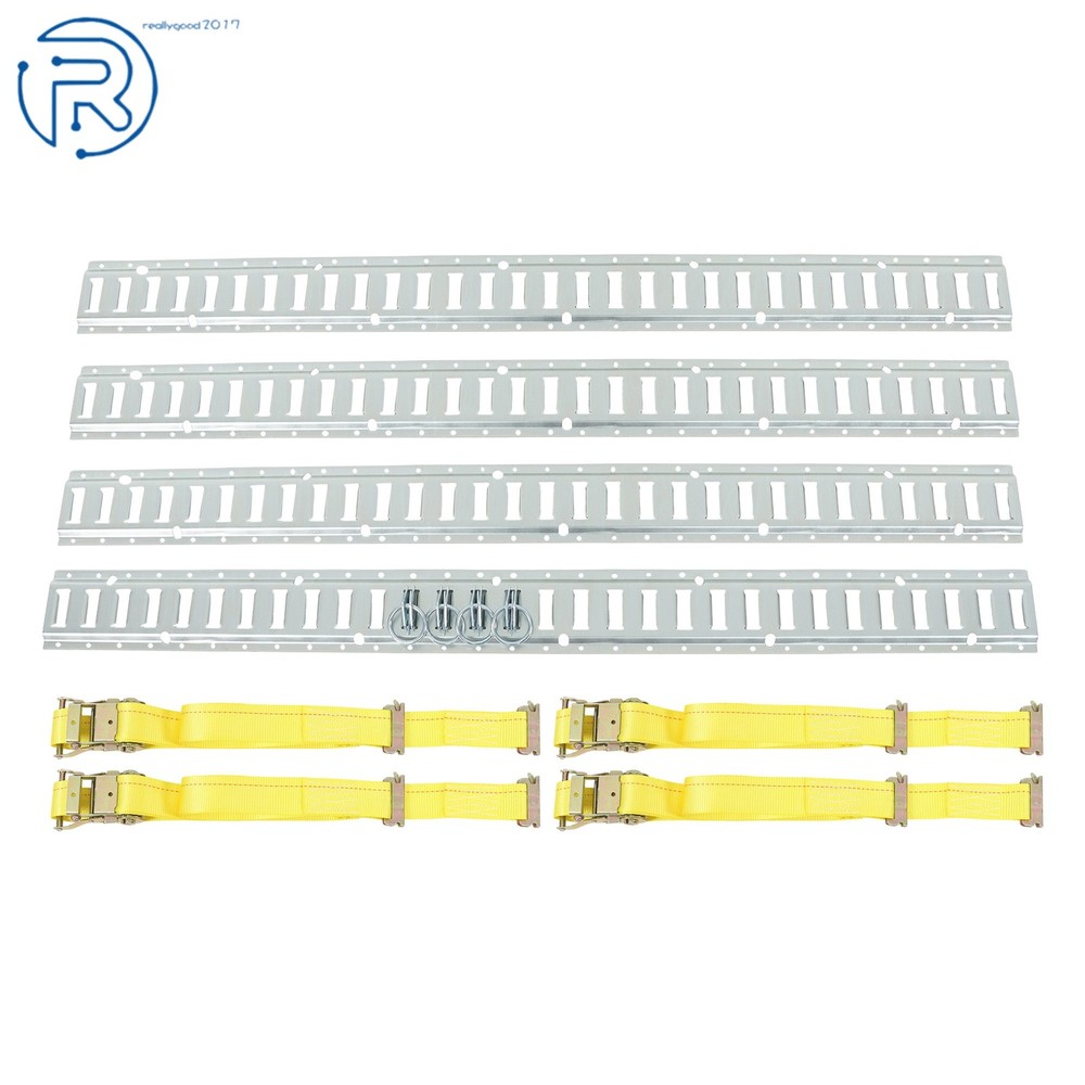 Durable 12 Pack 5' E Track Tie Down Rail System Horizontal High Quality For Vans