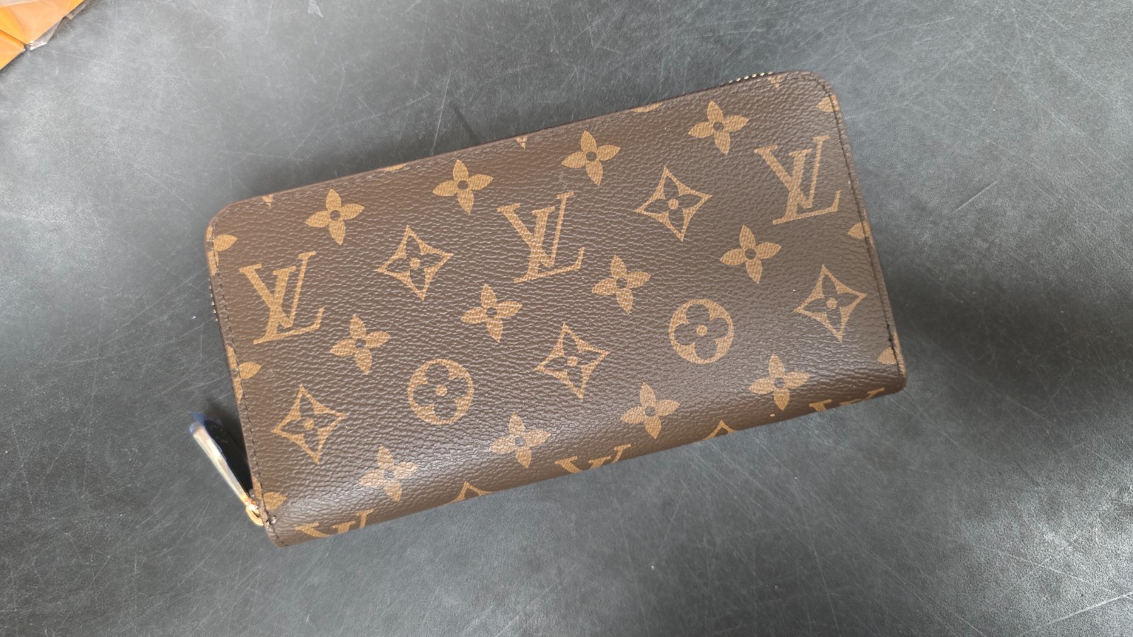 Louis Vuitton Monogram Zippy Zip Around Long Wallet Brown