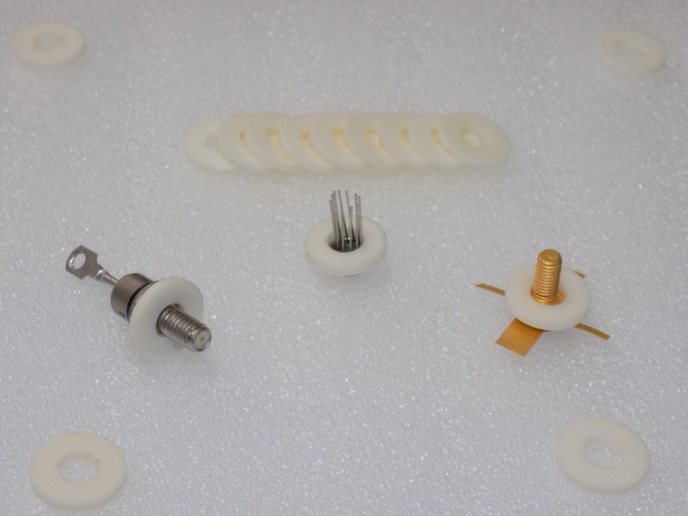 30x Ceramic DO-5 Insulator Rings ( Diode Thyristor Transistor Rectifier ) - DO5