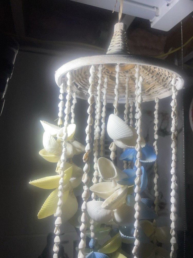 Vintage Handmade Seashell Windchime