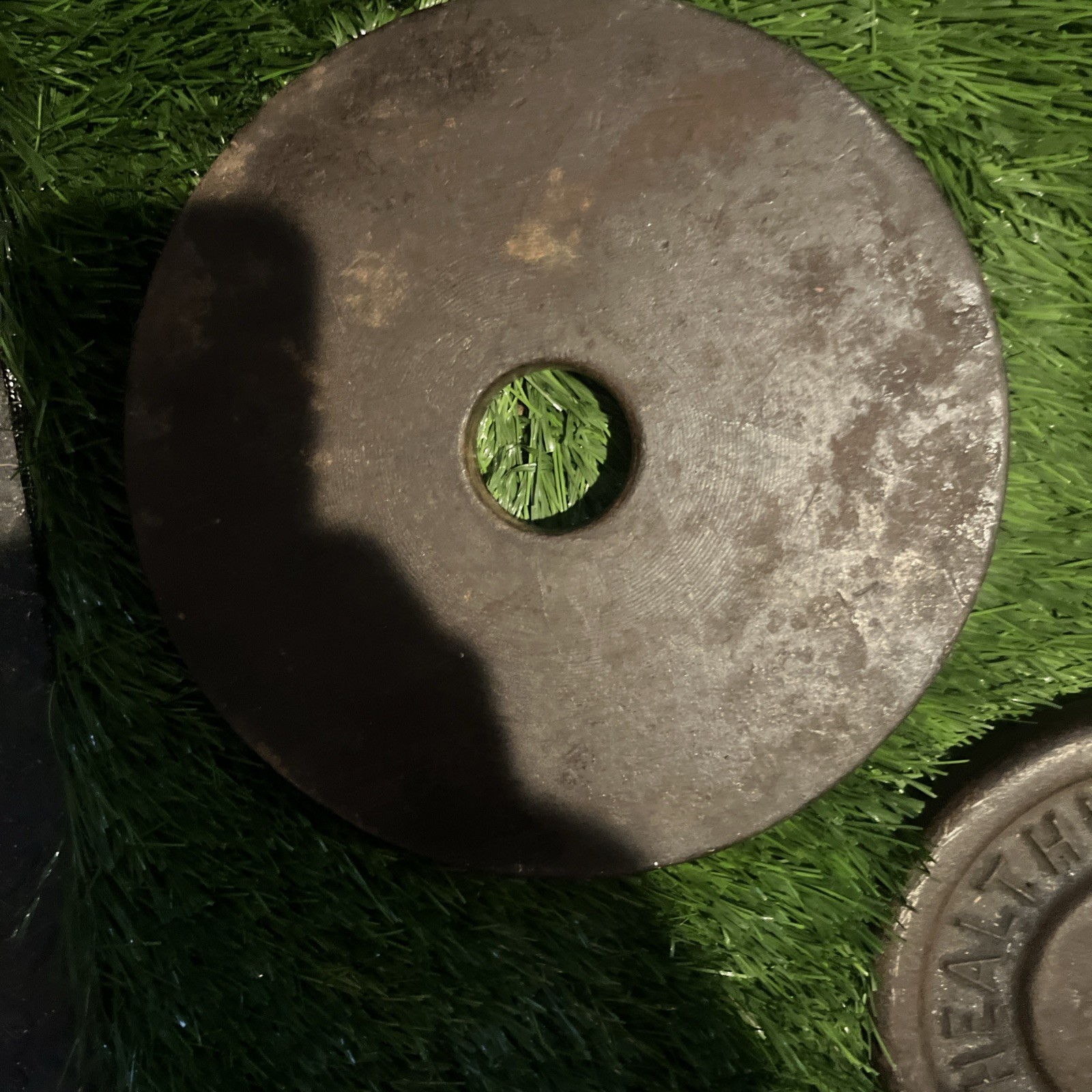 Vintage York Olympic 25 Lb Weight Plates, One Milled York