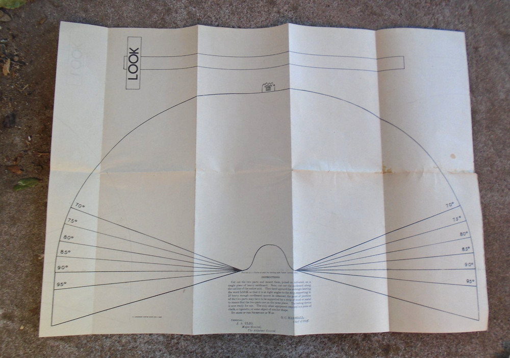 TM 21-300 C-1 poster for testing side vision for drivers