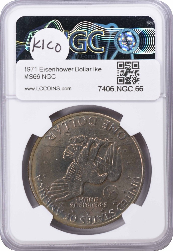 1971 Eisenhower Dollar Ike MS66 NGC