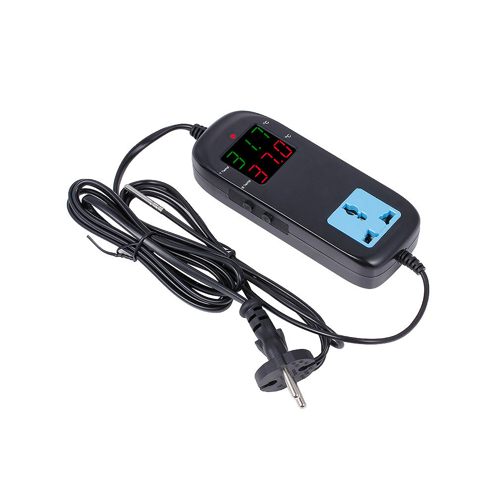 Temperature Controller Intelligent Electronic Thermostat with Socket AC 90V~250V
