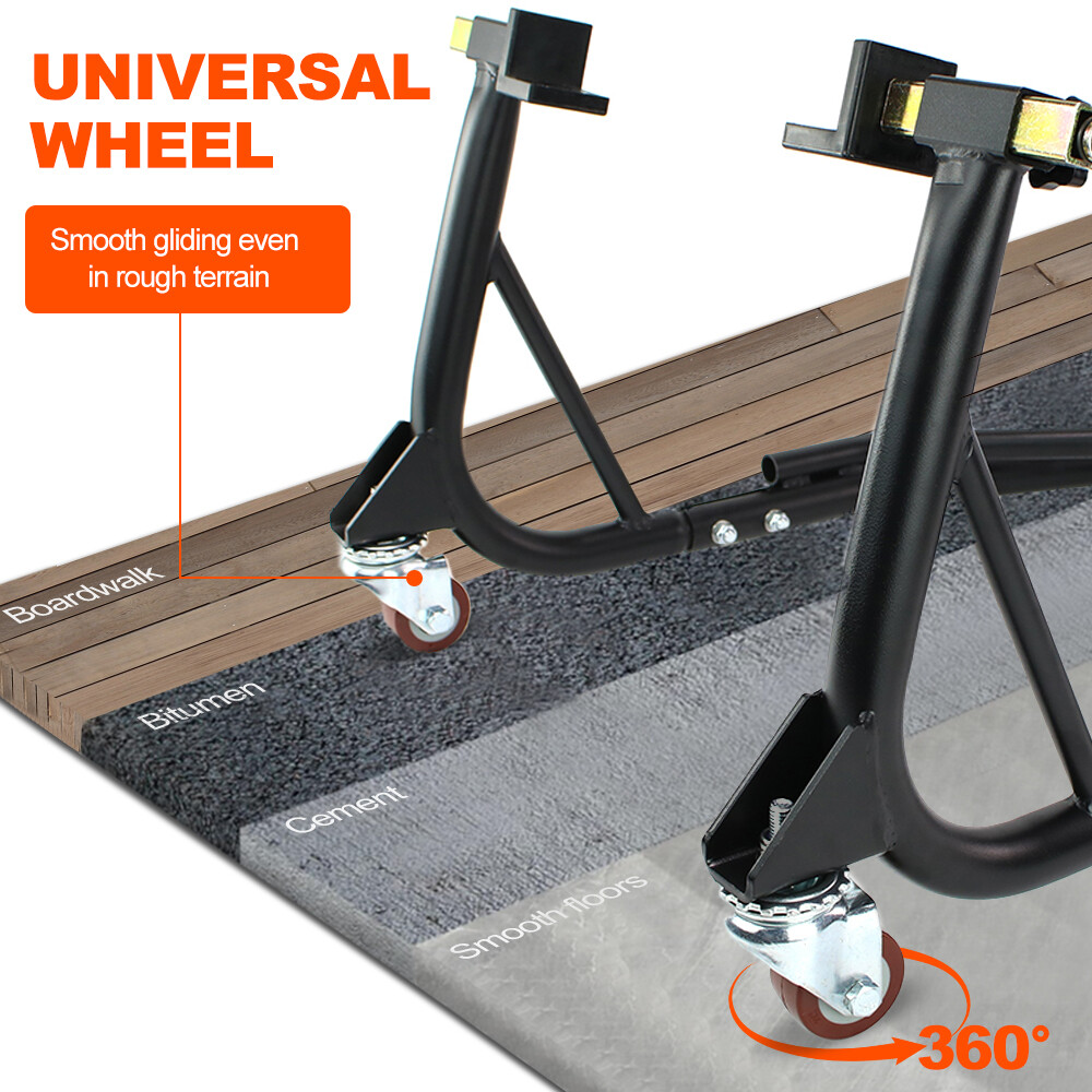 Motorcycle Bike Stand Rear Wheel Lift Adjustable Swingarm Forklift Paddock Stand
