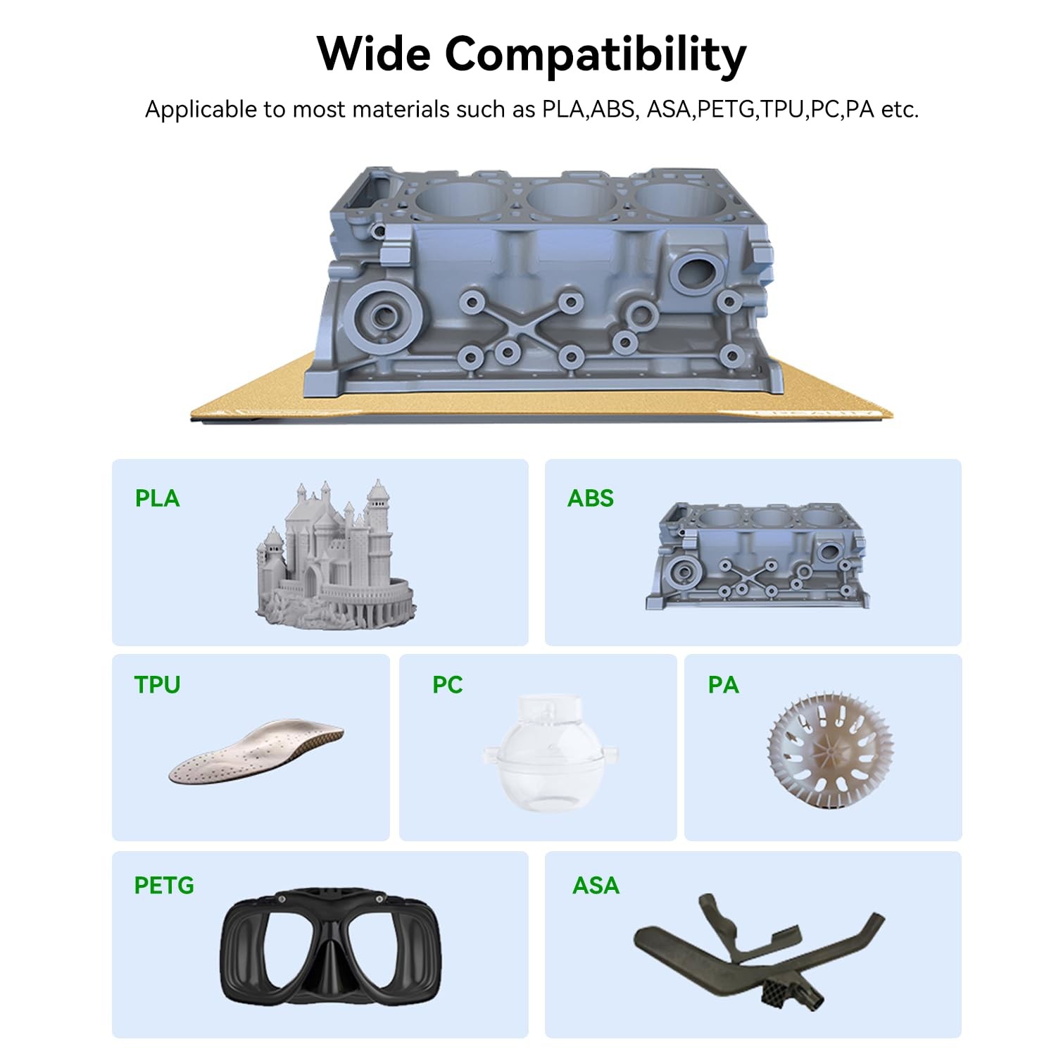 Creality K2 PEI Double Sided Frosted Build Plate Textured Plate 270x293mm for K2