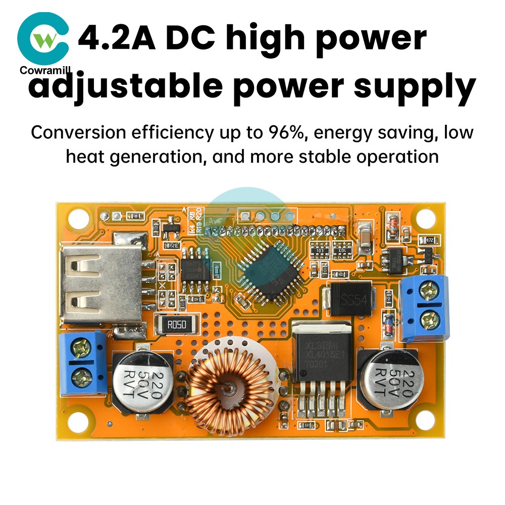 DC-DC 8V-36V to 1.25V-32V 4.2A DC Adjustable LCD Display Step-Down Power Module