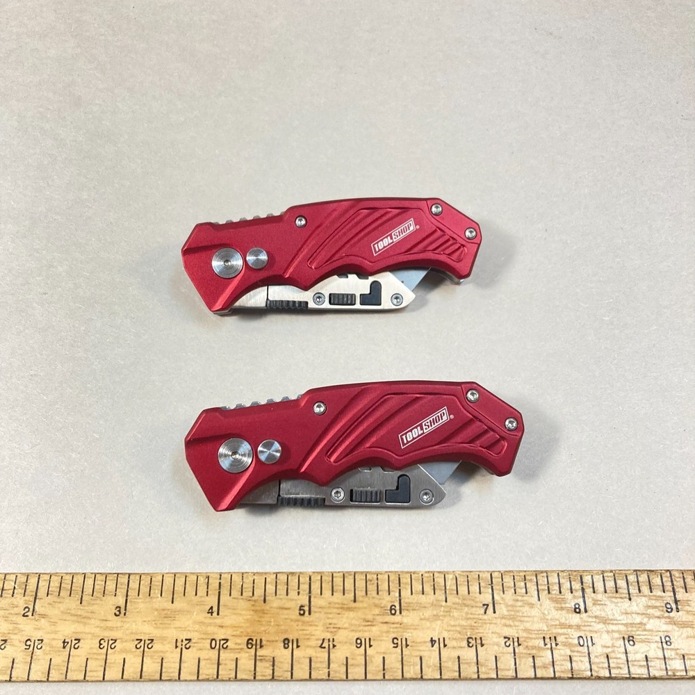 Tool Shop Folding Utility Knife Locking Adjustable