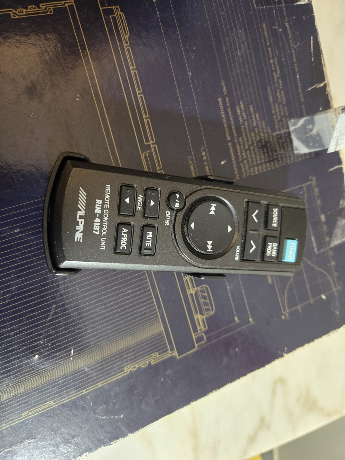 Vintage Rare Alpine 7618 AM FM Cassette Player Tuner Stereo -COMPLETE- UNTESTED