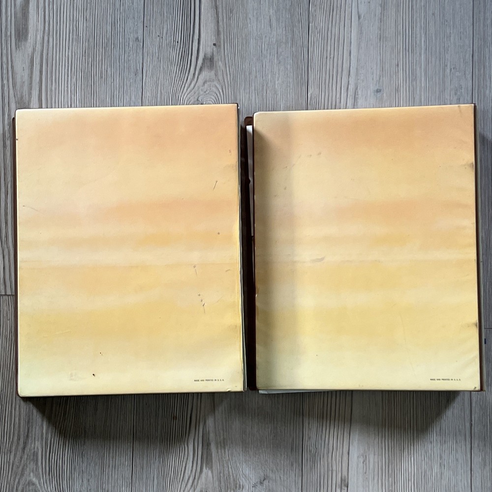 2x United States Plate Block Album Volume A & B ( No Stamps) H.E. Harris