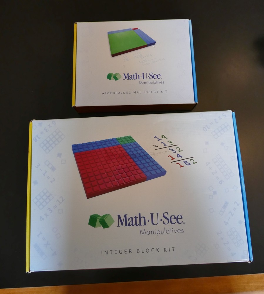 Math U See Manipulatives Integer Block Kit & Algebra/Decimal Insert Kit 93% comp