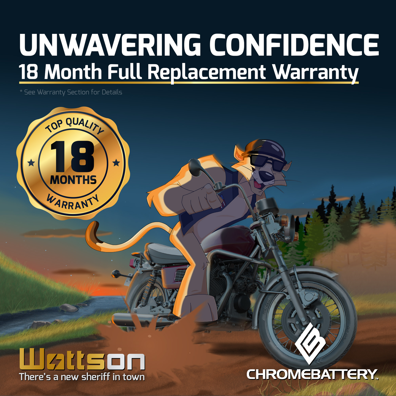 YT12B-BS High Performance - Maintenance Free - Sealed AGM Motorcycle Battery