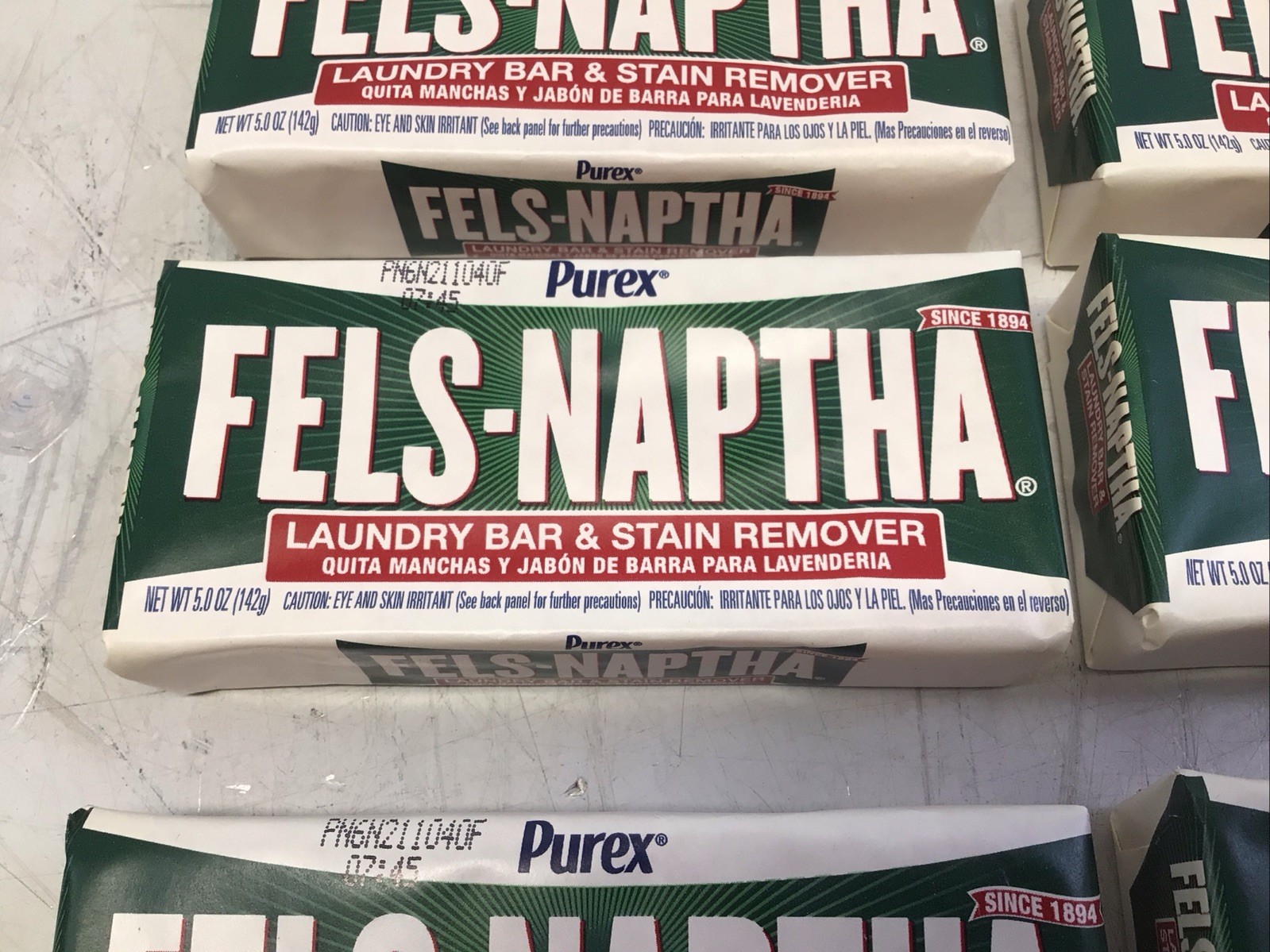 Fels-Naptha Laundry Bar Stain Remover 5 Oz Pack of 6 NO ZOUT