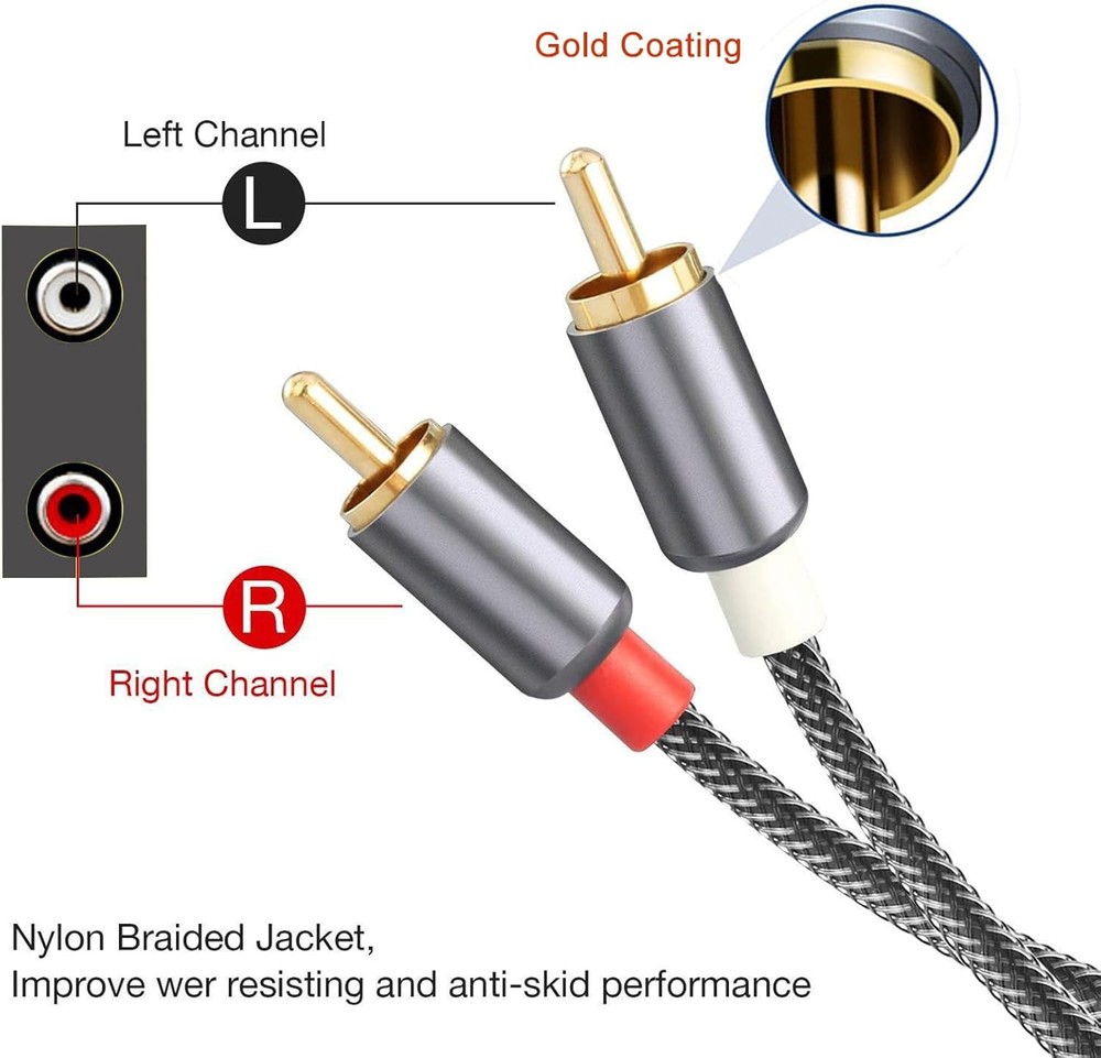 WisWinDa 4 Channel RCA Ground Loop Noise Isolator