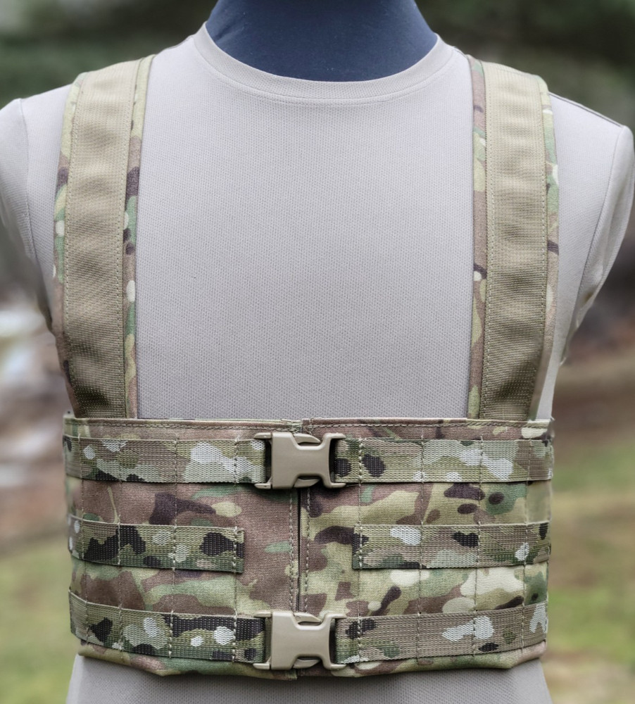 Tactical Split Front Chest Rig Multicam Made In USA