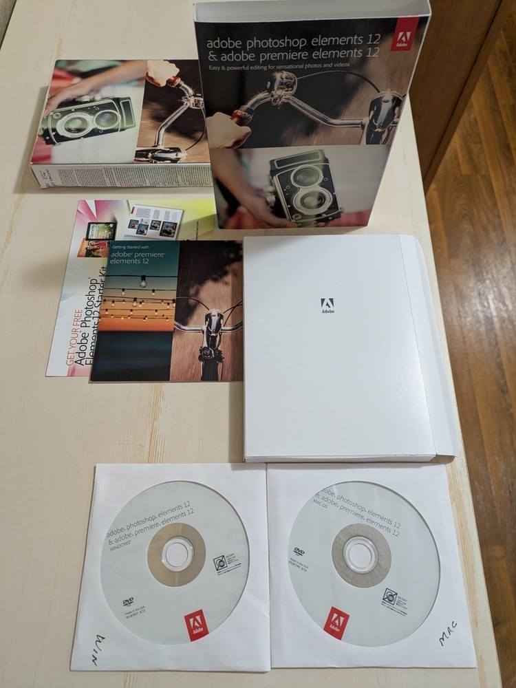 Adobe Photoshop Elements and Premiere Elements 12 - MAC / PC (bundle package)