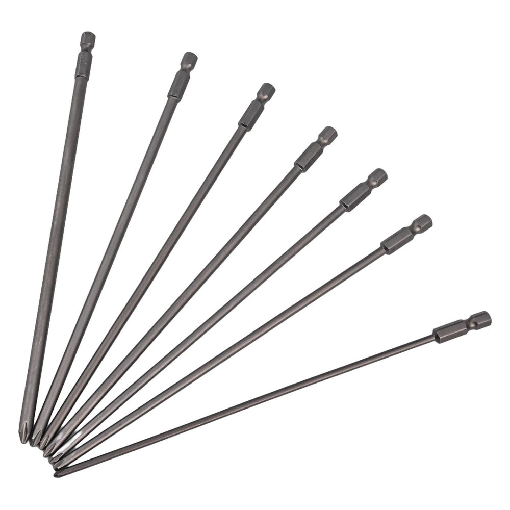 Newest Screwdriver Bits 200mm Tool 6.35mm 7Pcs 7Pcs/Set Bits Cross Driver